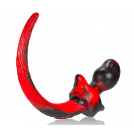 Plug Queue Puppy Tail BULLDOG Rouge 11.5 x 6cm 2