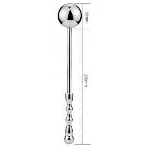 Tige anale en métal WAND BALL 18 x 5 cm