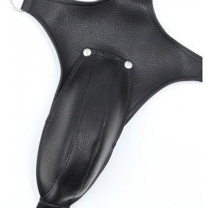 Singlet OPEN ROMPERS Simili Noir