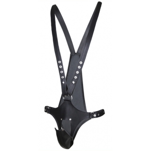Singlet OPEN ROMPERS Simili Noir