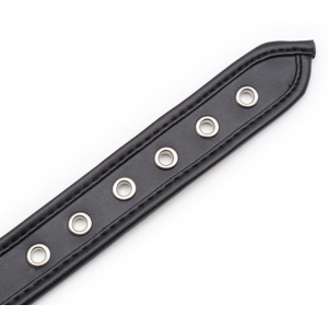 Collier O RING Simili Noir