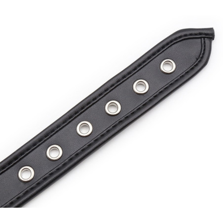 Collier O RING Simili Noir