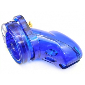 Cage de chasteté LOCKY 8 x 3.3 cm Bleu 2