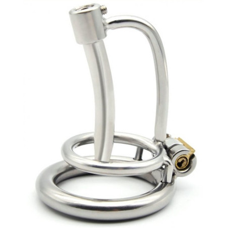 Cage de chasteté avec Tige d'urètre 5cm | Diamètre 8mm