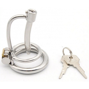 Cage de chasteté avec Tige d'urètre 5cm | Diamètre 8mm