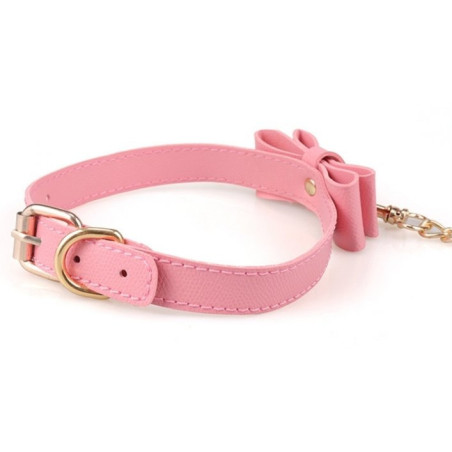 Collier Laisse BOW Rose