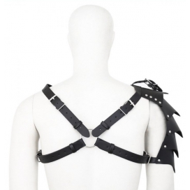 Harnais avec Épaulette GLADIATOR Simili Noir 2