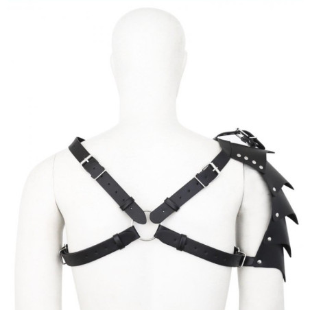 Harnais avec Épaulette GLADIATOR Simili Noir