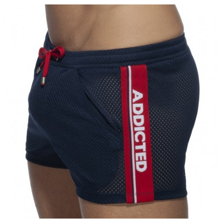 Short WAISTBAND MESH Marine
