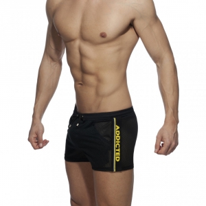 Short WAISTBAND MESH Noir