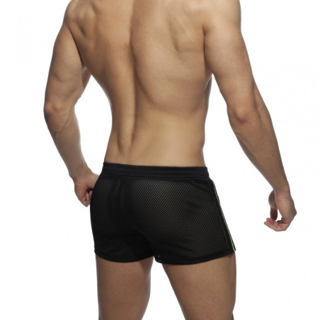 Short WAISTBAND MESH Noir