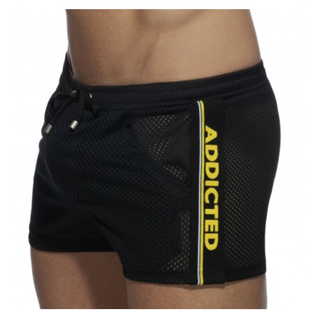Short WAISTBAND MESH Noir