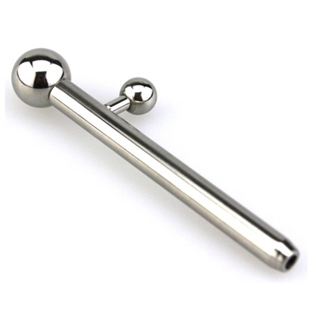 Plug d'urètre percé ALBERT WAND 6.5cm | Diamètre 8mm