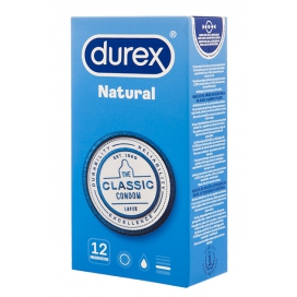 Préservatifs Durex NATURAL 56 mm | Boîte de 12