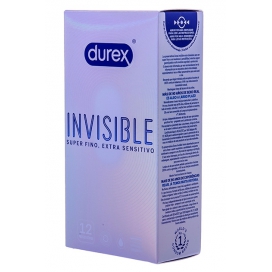 Préservatifs fins Durex INVISIBLE 52mm | Boîte de 12
