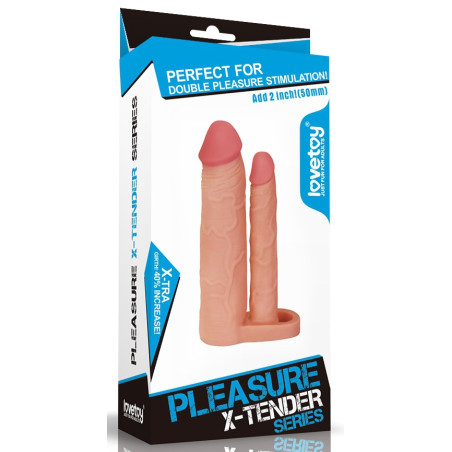 Gaine DOUBLE PENIS 18 x 4 cm