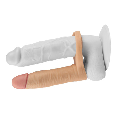 Gode pour double pénétration Vibrant de 12cm
