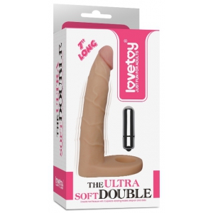 Gode vibrant pour Double Pénétration 16 x 3 cm