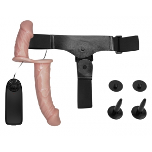 Double Gode ceinture PASSIONATE VIBRATOR 17 x 4.5 cm