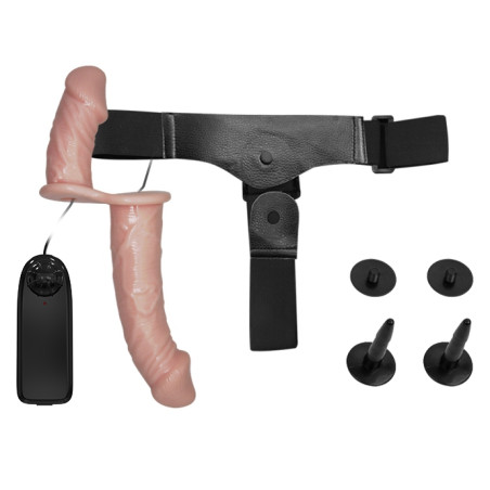 Double Gode ceinture PASSIONATE VIBRATOR 17 x 4.5 cm