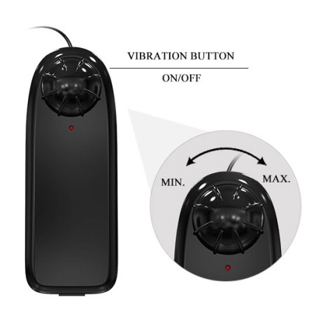 Double Gode ceinture PASSIONATE VIBRATOR 17 x 4.5 cm