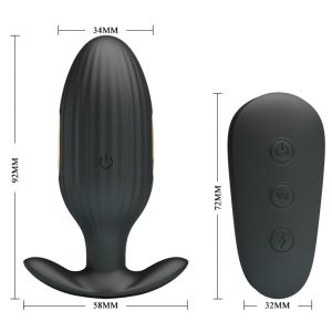 Plug Vibrant et Electro ROYAL PLEASURE KELLY 8 x 3.4 cm