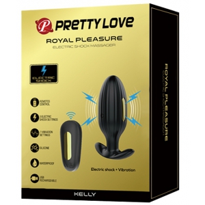 Plug Vibrant et Electro ROYAL PLEASURE KELLY 8 x 3.4 cm