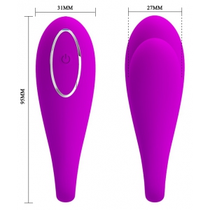 Stimulateur de clitoris connecté AUGUST Pretty Love 7 x 2.5 cm Violet