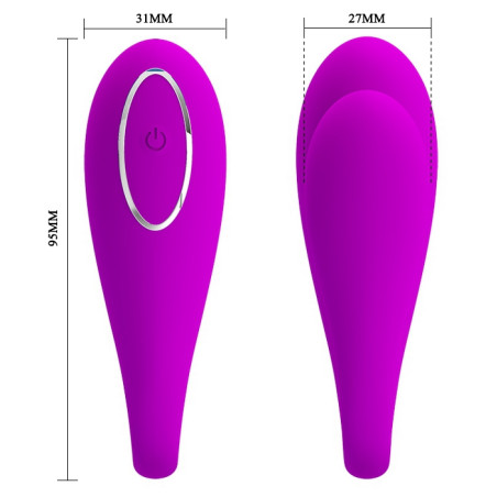 Stimulateur de clitoris connecté AUGUST Pretty Love 7 x 2.5 cm Violet