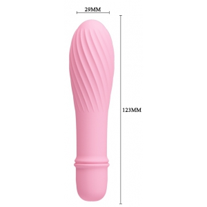 Vibromasseur SOLOMON Pretty Love 9 x 2.8 cm Rose pâle