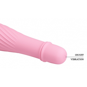 Vibromasseur SOLOMON Pretty Love 9 x 2.8 cm Rose pâle