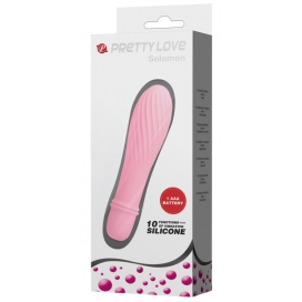 Vibromasseur SOLOMON Pretty Love 9 x 2.8 cm Rose pâle 2