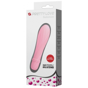 Vibromasseur SOLOMON Pretty Love 9 x 2.8 cm Rose pâle