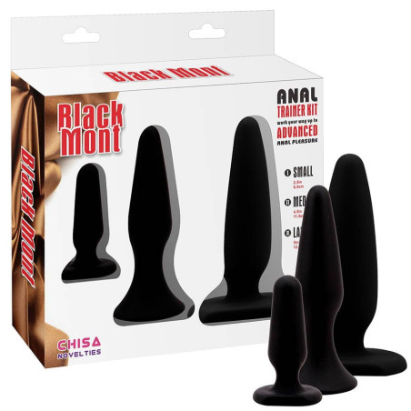 Kit Plugs Silicone BLACK MONT x3