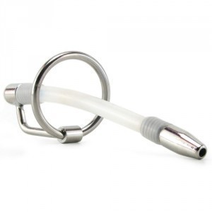 Sonde urétrale flexible de 10cm avec anneau de gland