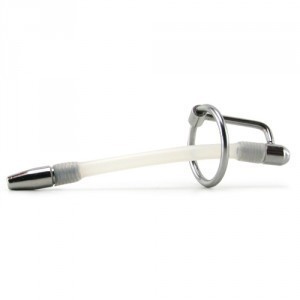Sonde urétrale flexible de 10cm avec anneau de gland