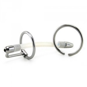 Sonde urétrale flexible de 10cm avec anneau de gland