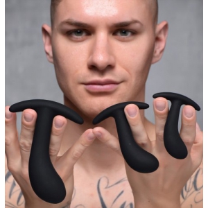 Lot de 3 Plugs Silicone DARK DELIGHTS