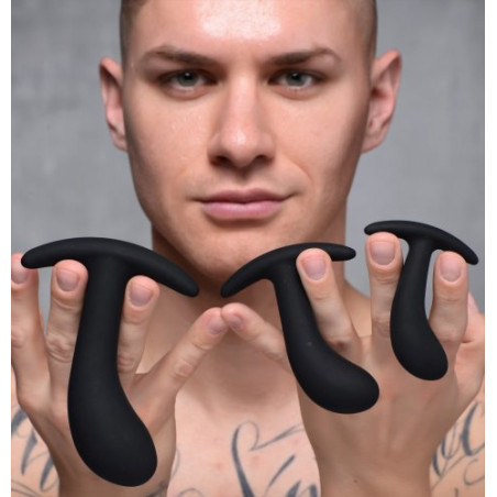 Lot de 3 Plugs Silicone DARK DELIGHTS