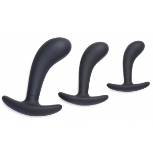 Lot de 3 Plugs Silicone DARK DELIGHTS