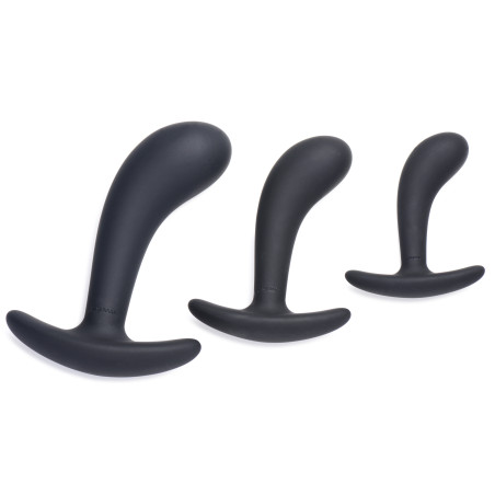 Lot de 3 Plugs Silicone DARK DELIGHTS