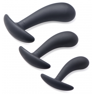 Lot de 3 Plugs Silicone DARK DELIGHTS