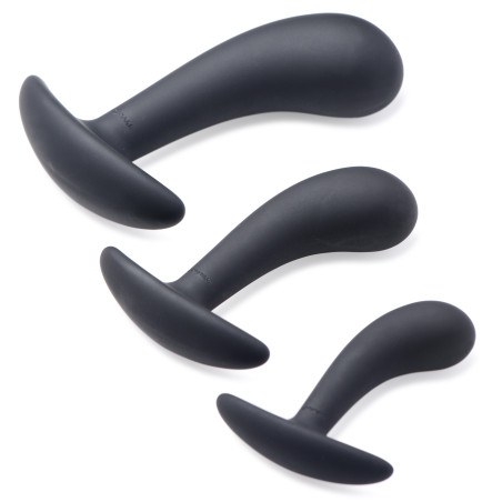 Lot de 3 Plugs Silicone DARK DELIGHTS
