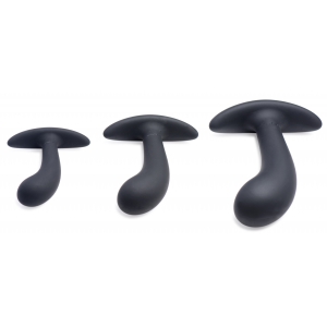 Lot de 3 Plugs Silicone DARK DELIGHTS