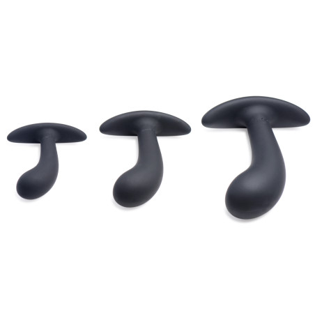 Lot de 3 Plugs Silicone DARK DELIGHTS