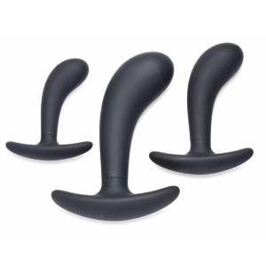 Lot de 3 Plugs Silicone DARK DELIGHTS