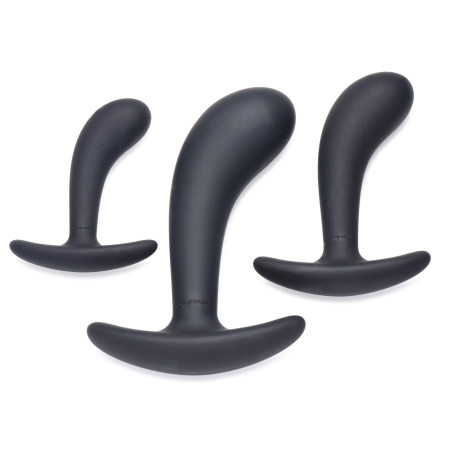 Lot de 3 Plugs Silicone DARK DELIGHTS