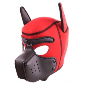 Cagoule PUPPY Néoprène Rouge-Noir 2
