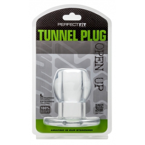 Ass Tunnel Plug SIlicone Large Transparent 7.6  x 6.2 cm
