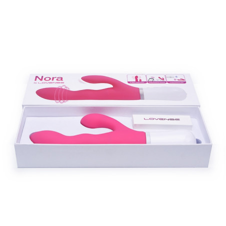 Vibro Rabbit connecté NORA Lovense 12 x 3.4 cm